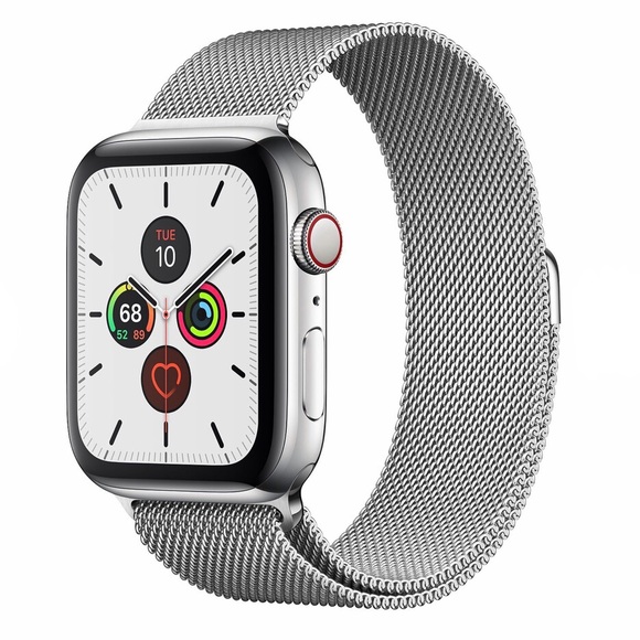 NEW SiLVER Stainless Steel Milanese Loop Band Apple Watch 38/40/41mm - Picture 2 of 7